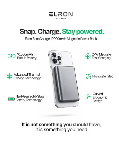 Elron SnapCharge 10000 | 27W Fast Charging
