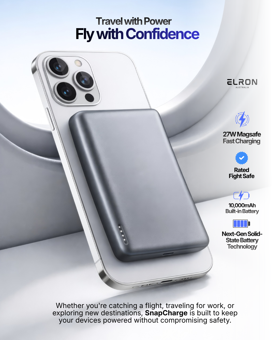 Elron SnapCharge 10000 | 27W Fast Charging
