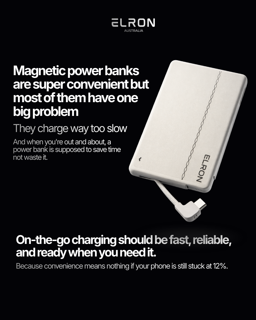 Elron SlimMag 5000mAh Magnetic Power Bank
